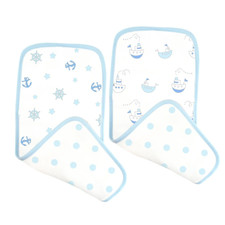 2 New Swaddle Designs Baby Burp Cloth Set of Two Muslin Baby Burpies