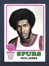 1973-74 Topps Rich Jones #215 San Antonio Spurs EX