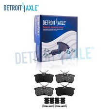 FWD Pair Rear Ceramic Brake Pads w/Hardware Kit for Ford Focus Fiesta Rear Disc