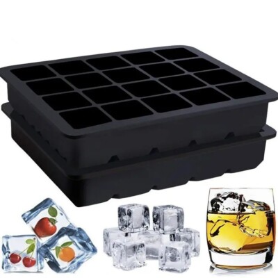 Silicone Ice Tray Party and Drink Night 24 Ices Faster Freeze time.