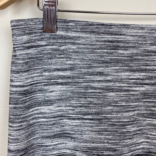 Apt. 9 Skirt Womens Medium Gray Black Pencil Stretch Space Dye Above Knee M New - Picture 2 of 7
