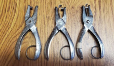 McGill Company GEM Single Hole Punch USA Vintage Office LOT OF 3