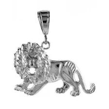 8.0 gram Sterling Silver Lion Large Pendant