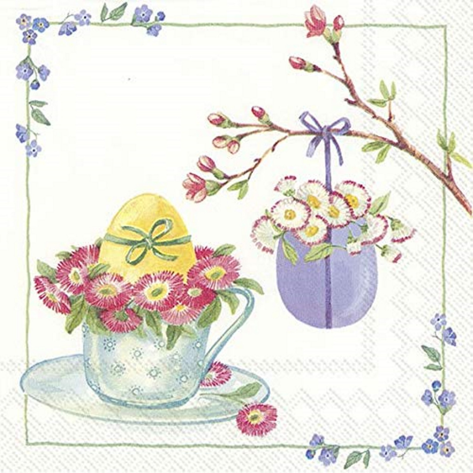 Easter Paper Napkins Lunch White BBQ Party 3-ply Disposable Serviettes 33cm