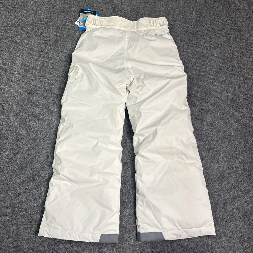 Pantalones de esquí para nieve blancos Columbia Kids BLANCO talla pequeña Foto 2 de 4