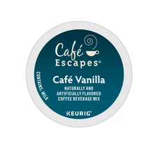Cafe Escapes Keurig K Cups, Vanilla, 48 Count