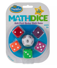 Thinkfun Jr. Math Dice Game Kids First Mental Math Game Ages 6 Educational Game