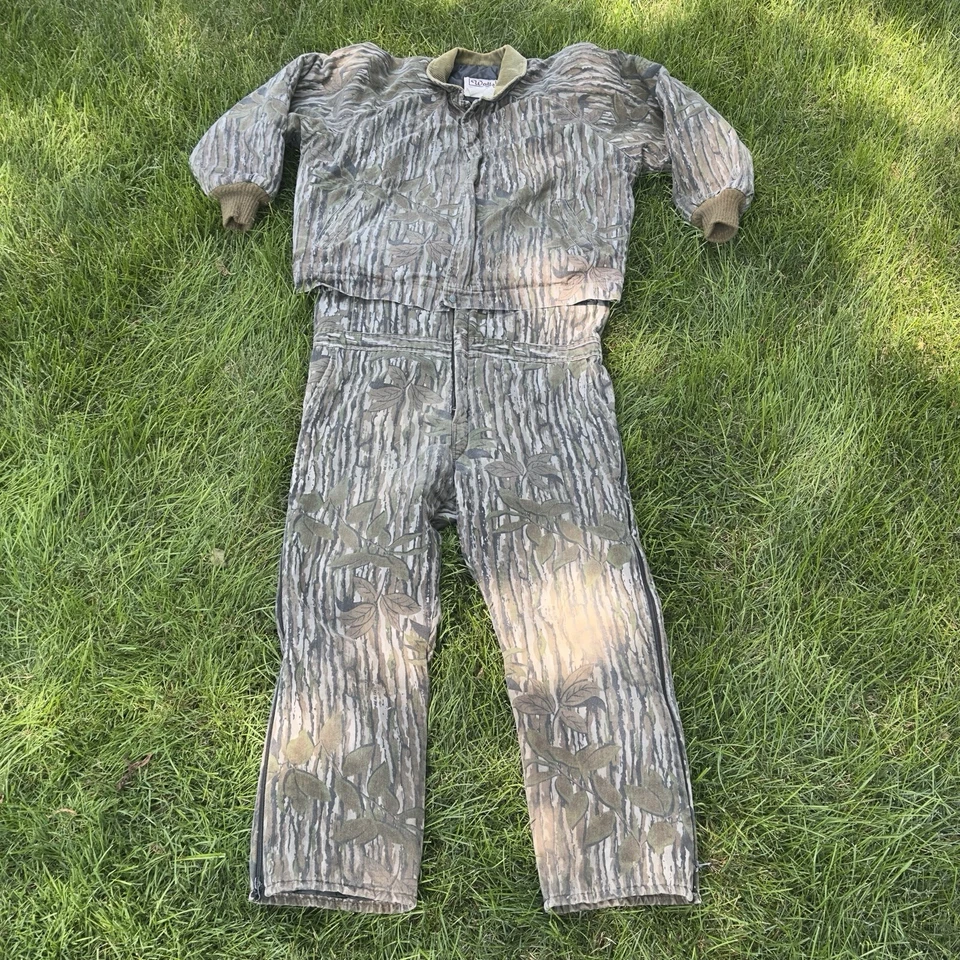 Vtg Walls Blizzard Pruf Realtree Bib Set Men XL Tree Bark Camouflage Made In USA - Image 2 of 4