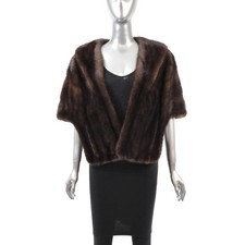 Brown Mink Stole- Size Free