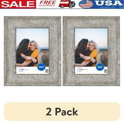 Rustic Gray Tabletop Picture Frame Multi-Directional Easel Wall Display New