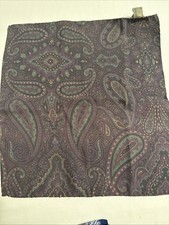 Luciano Barbera 100 Silk Pocket Square 13  By 12  