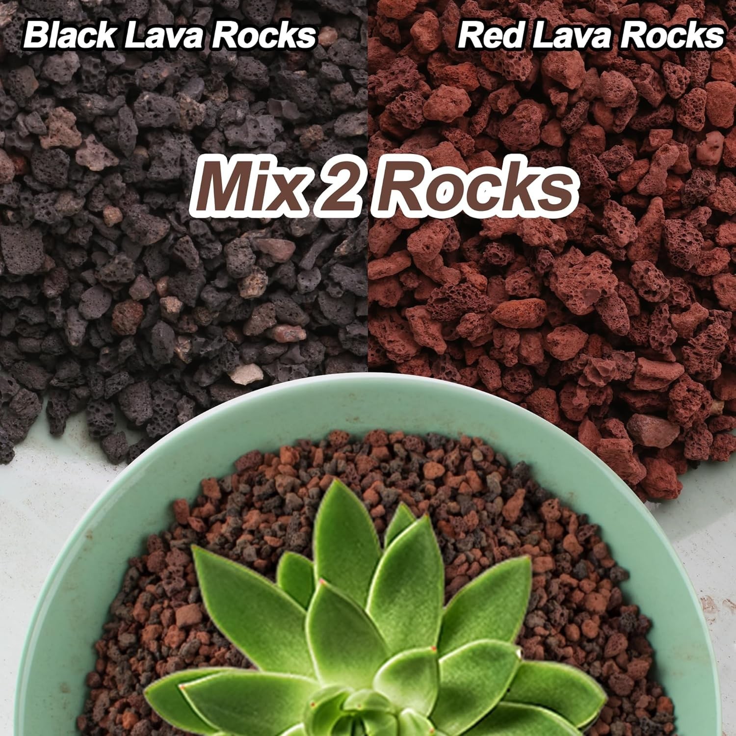 18lb Decorative Lava Rocks - Natural Plant Care & Soil Conditioner for Your Home