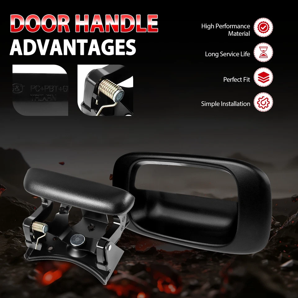 Kit de manija y bisel de puerta trasera para Silverado Sierra 1500 1999-06 Foto 4 de 4