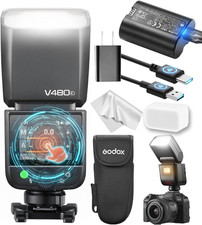 GODOX Blitz V480C Kamera Flash, V480 C Touchscreen Speedlite, GN50 TTL HSS 1/800
