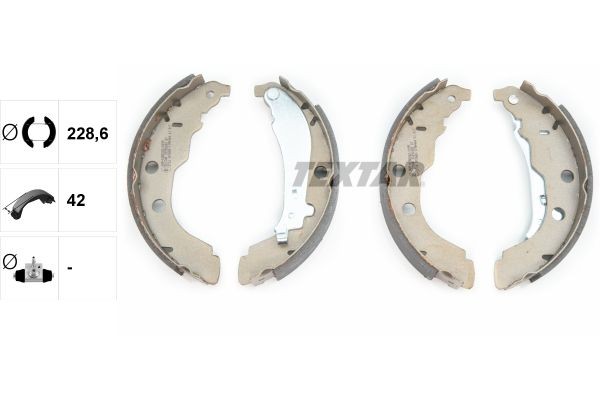 Bremsbackensatz Hinten Textar 91052600 FÜR Peugeot TrommelbremsbelÄGe-image