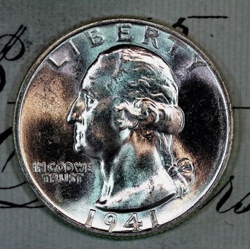 * 1941-P * SUPERB GEM BU MS WASHINGTON QUARTER * FRESH FROM ORIGINAL ROLL *