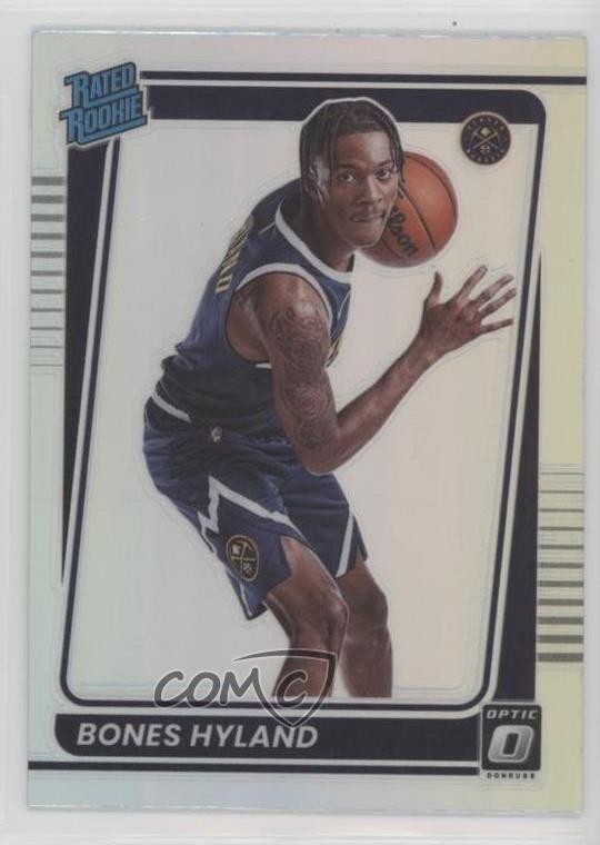 2021-22 Panini Donruss Optic Rated Rookie Holo Prizm Bones Hyland #194 0jr6