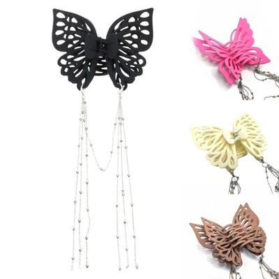 Big Butterfly Hair Clips Clamp Tassels Claw Hair Accessories for Women and Girls