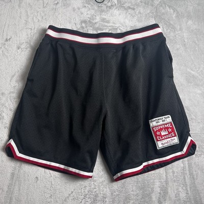 Supreme x Mitchell & Ness Shorts Men Large Black Basketball Hip