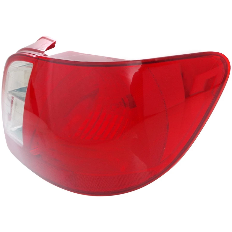 Conjunto de lanterna traseira de halogênio para 2006-2011 Kia Rio lente transparente e vermelha com lâmpadas 2 peças CAPA - Imagem 4 de 4