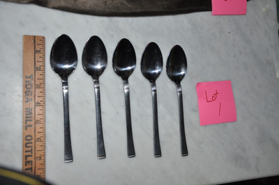Doric Stainless Japan  Spoon Spoons Flatware Lot Of 5 Vintage MCM