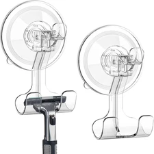 Large Suction Cup Hooks Shower Razor Holder - 2 Pack Heavy Duty Reusable Vacuum 