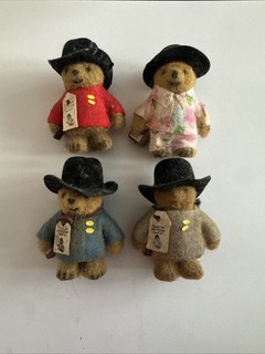 vintage Paddington bears x 4 in used condition