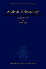 Analytic K-Homology by Nigel Higson (English)...