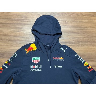 Puma Red Bull Racing F1 Team Hoodie Mens Navy Blue Oracle Mobil 1