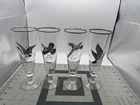 Vintage Federal Glass Sportsman Pilsner Goose, Grouse, Pheasant, Canvasback Set