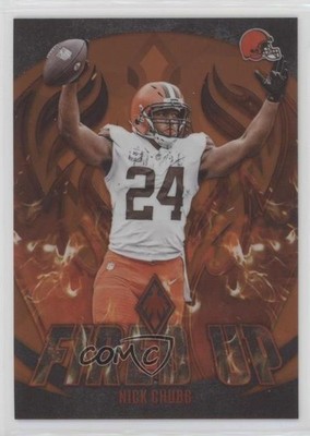 2023 Panini Phoenix Fired Up Orange 49/75 Nick Chubb #FU-9 0x2s