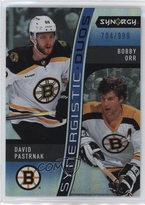 2023 Synergy Synergistic Duos Star-Legend /999 David Pastrnak Bobby Orr HOF yy4