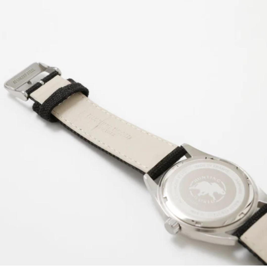 Hunting World HW555BK Safari Faux Leather Watch New Made in France image 4