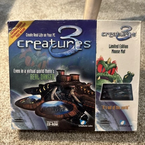 Creatures 3 PC Game Big Box - New Sealed With Bonus Limited Edition Mouse Mat