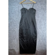 Vintage De Laru by Sheila Yen Dress 11 Black Spaghetti Strap LBD Evening Gown