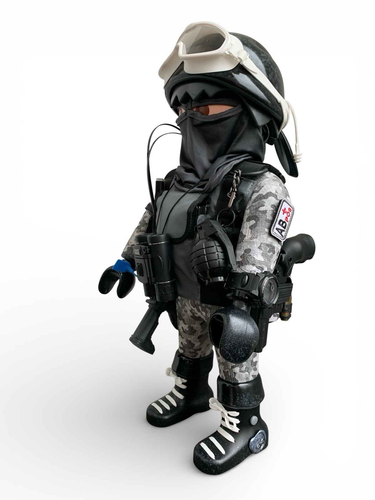 Playmobil géant xxl Commando Militaire France ONU grande figurine 65 cm