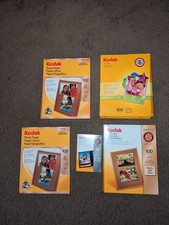 Kodak 8209017 Photo Paper White 100 pk 8.5"x11" Gloss Matte 100 Pk 4x6 Lot