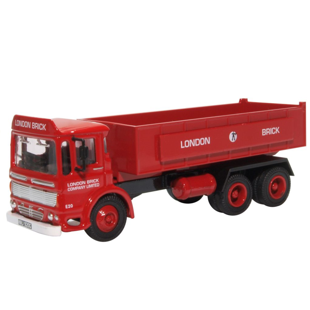 Oxford 76TIP005 AEC Ergomatic Tipper London Brick Company 1:76 Scale