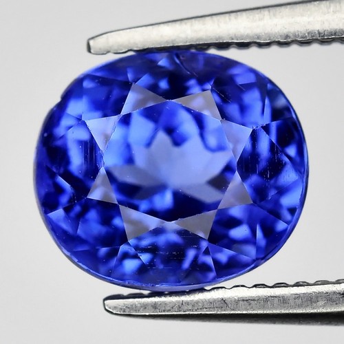 Pierre Précieuse Naturelle Tanzanite Ovale - 0.78 Carats, 6.8x5 Mm - Couleur Violet-bleu - Origine Tanzanie - Neuf