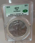 2024 $1 American Silver Eagle CAC MS70 First Delivery