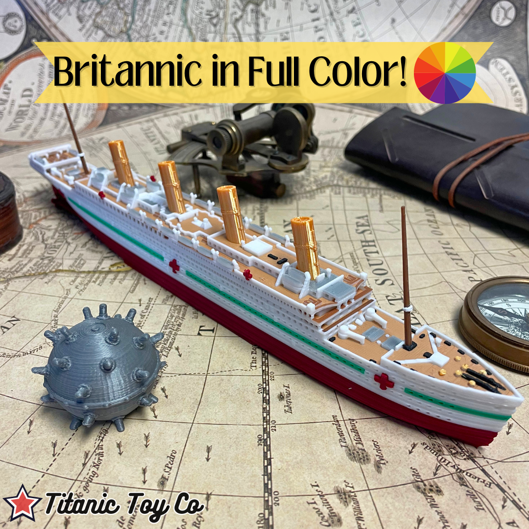 Full Color HMHS Britannic Model 12