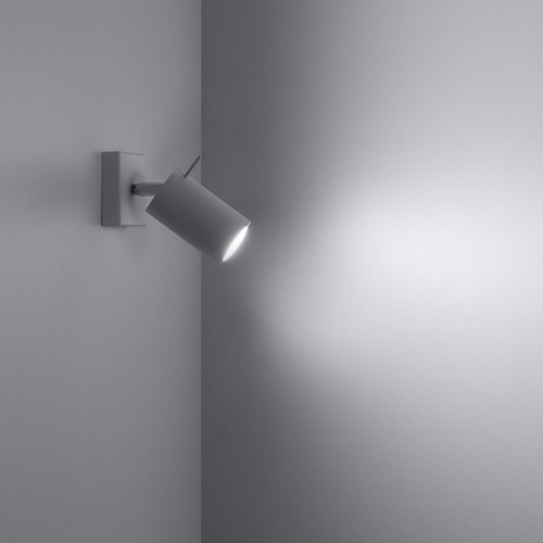 Wandlampe Spot Weiß B: 8 cm klein Metall weiß schwenkbar GU10 Leseleuchte Bett - Bild 3 von 5