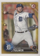 2016 Bowman Prospects Gold 47/50 Michael Fulmer #BP91 Rookie RC 4al