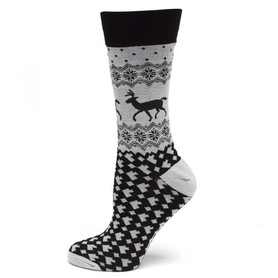 Fair Isle Tree Socks