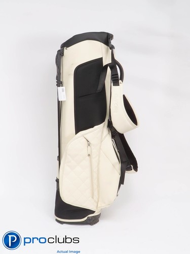 Nice G/FORE Vessel Daytona Plus Carry / Stand Golf Bag - Cream 442815 - Picture 2 of 5