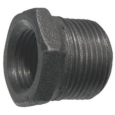 Hex Bushing Hex Bushing, 1-1/4" X 1" Pipe, Fnpt X Mnpt, Malleable Iron, Class