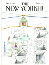 New Yorker cover Steinberg Con Ed beacon 1/19 1981