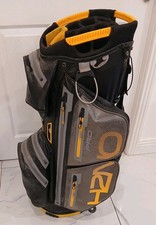  Sun Mountain H2NO  Golf Cart Bag, Black / yellow 14-Way, Strap,