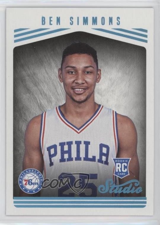 2016-17 Panini Studio Studio Edition Glossy Ben Simmons #184 07d9