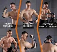 Twister Arm Trainer, 3 in 1 Hydraulic Power Chest Workout Equipment with Ab R...